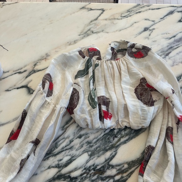 Aje Cropped Printed Cotton Blouse - Picture 6 of 10